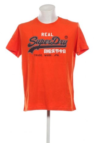Ανδρικό t-shirt Superdry, Μέγεθος XL, Χρώμα Πορτοκαλί, Τιμή 20,62 €