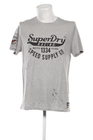 Ανδρικό t-shirt Superdry, Μέγεθος XXL, Χρώμα Γκρί, Τιμή 20,62 €
