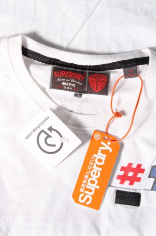 Herren T-Shirt Superdry, Größe M, Farbe Weiß, Preis 17,73 €