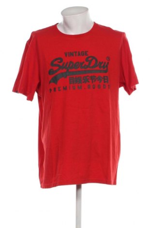 Ανδρικό t-shirt Superdry, Μέγεθος 3XL, Χρώμα Κόκκινο, Τιμή 20,62 €