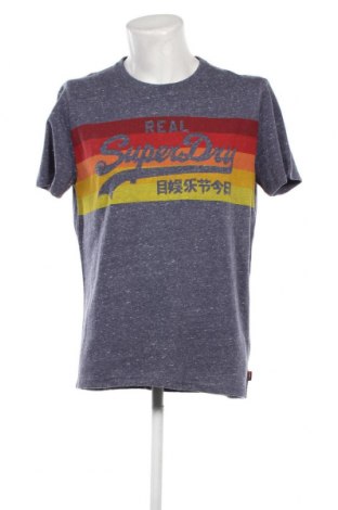 Ανδρικό t-shirt Superdry, Μέγεθος XXL, Χρώμα Μπλέ, Τιμή 20,00 €