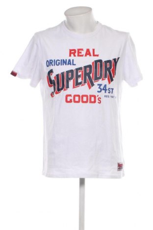 Ανδρικό t-shirt Superdry, Μέγεθος XXL, Χρώμα Λευκό, Τιμή 20,62 €