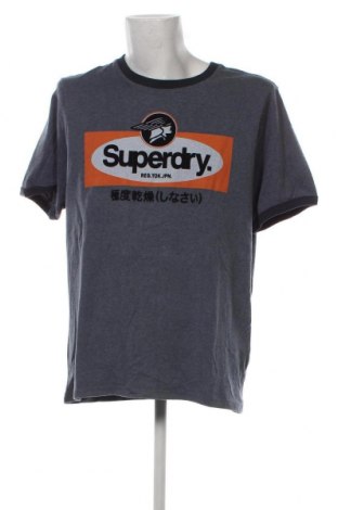 Tricou de bărbați Superdry, Mărime 3XL, Culoare Albastru, Preț 131,58 Lei
