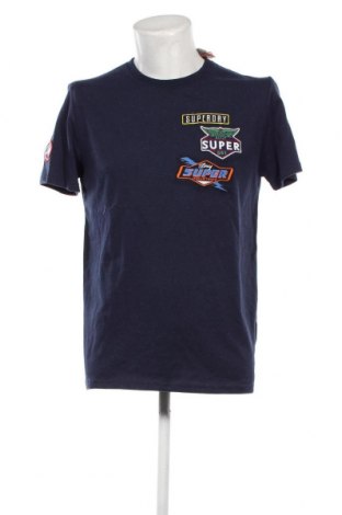 Herren T-Shirt Superdry, Größe XL, Farbe Blau, Preis 20,62 €
