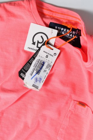 Herren T-Shirt Superdry, Größe S, Farbe Rosa, Preis € 20,62