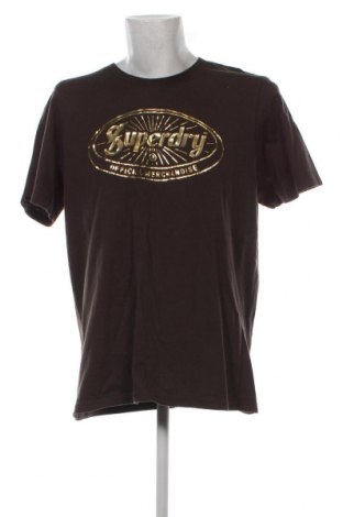 Мъжка тениска Superdry, Размер 3XL, Цвят Кафяв, Цена 36,80 лв.