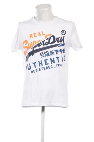 Herren T-Shirt Superdry, Größe L, Farbe Weiß, Preis € 20,62