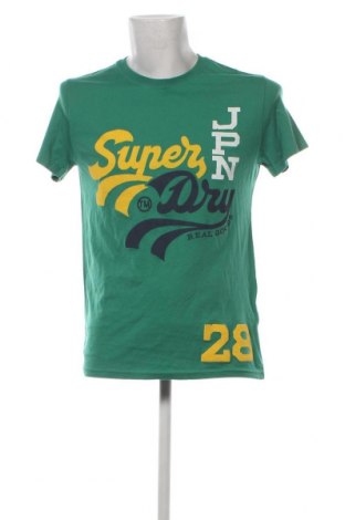 Męski T-shirt Superdry, Rozmiar L, Kolor Zielony, Cena 106,62 zł