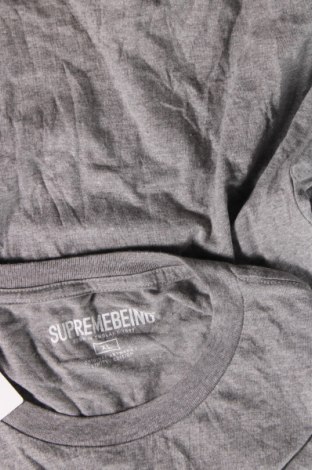 Ανδρικό t-shirt Supremebeing, Μέγεθος XL, Χρώμα Γκρί, Τιμή 8,04 €
