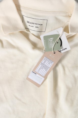Ανδρικό t-shirt Tom Tailor, Μέγεθος L, Χρώμα Εκρού, Τιμή 15,98 €