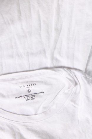Herren T-Shirt Ted Baker, Größe L, Farbe Weiß, Preis 33,40 €
