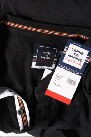Мъжка тениска Terre De Marins, Размер 3XL, Цвят Черен, Цена 31,00 лв.