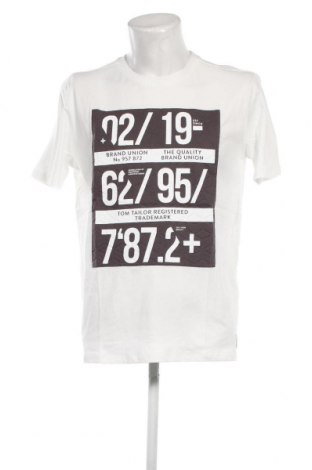Мъжка тениска Tom Tailor, Размер L, Цвят Бял, Цена 18,60 лв.