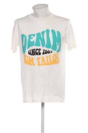 Ανδρικό t-shirt Tom Tailor, Μέγεθος L, Χρώμα Λευκό, Τιμή 9,59 €