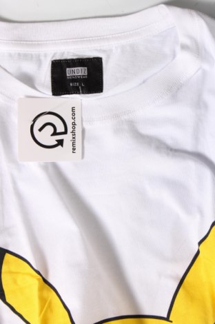 Pánske tričko  Undiz, Veľkosť L, Farba Biela, Cena  15,98 €