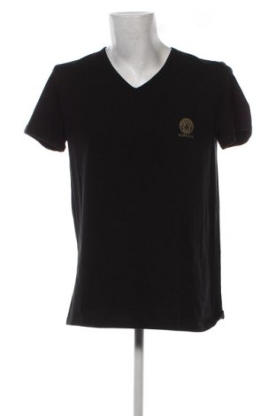 Męski T-shirt Versace, Rozmiar XL, Kolor Czarny, Cena 439,08 zł