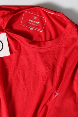 Мъжка тениска Work Out, Размер M, Цвят Червен, Цена 7,41 лв.