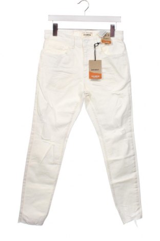 Męskie jeansy Pull&Bear, Rozmiar M, Kolor Biały, Cena 122,61 zł