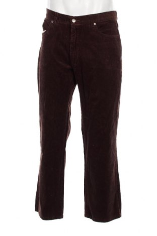 Pantaloni raiați de bărbați Henson & Henson, Mărime L, Culoare Maro, Preț 52,96 Lei