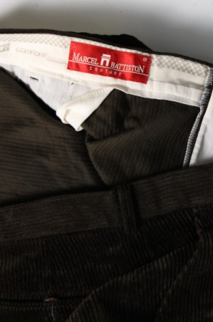 Pantaloni raiați de bărbați Marcel Battiston, Mărime L, Culoare Verde, Preț 27,66 Lei