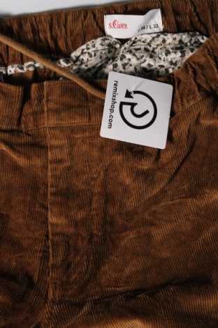 Ανδρικό κοτλέ παντελόνι S.Oliver, Μέγεθος L, Χρώμα Καφέ, Τιμή 3,80 €