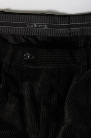 Pantaloni raiați de bărbați Walbusch, Mărime L, Culoare Verde, Preț 32,63 Lei