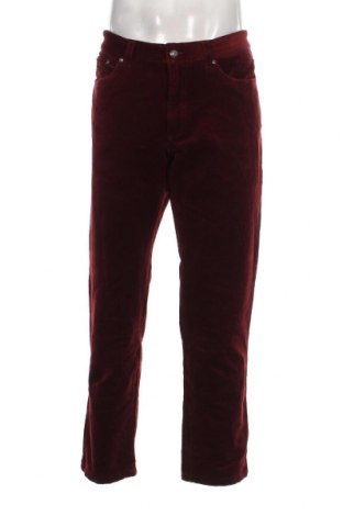 Pantaloni raiați de bărbați Walbusch, Mărime L, Culoare Roșu, Preț 203,95 Lei