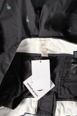 Ανδρικό κοντό παντελόνι H&M L.O.G.G., Μέγεθος M, Χρώμα Γκρί, Τιμή 14,10 €