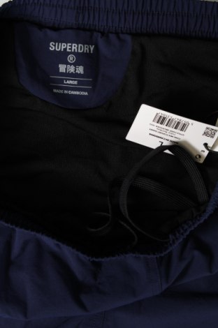 Ανδρικό κοντό παντελόνι Superdry, Μέγεθος L, Χρώμα Μπλέ, Τιμή 20,57 €