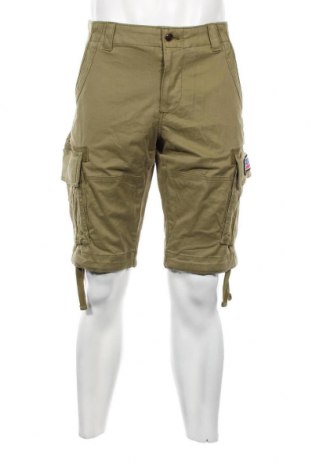 Мъжки къс панталон Tommy Jeans, Размер L, Цвят Зелен, Цена 55,00 лв.