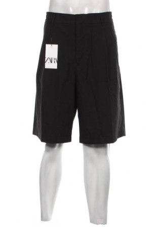 Мъжки къс панталон Zara, Размер L, Цвят Черен, Цена 23,00 лв.