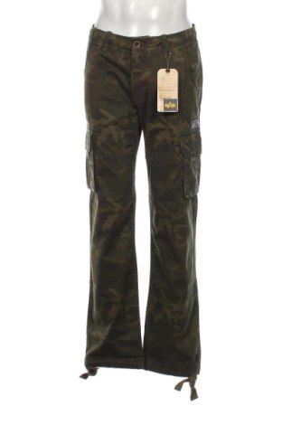 Мъжки панталон Alpha Industries, Размер M, Цвят Зелен, Цена 63,00 лв.