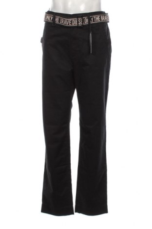 Мъжки панталон Diesel, Размер L, Цвят Черен, Цена 551,00 лв.
