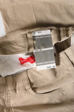Pánské kalhoty  Marcel Battiston, Velikost M, Barva Béžová, Cena  169,00 Kč