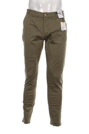 Мъжки панталон Pull&Bear, Размер M, Цвят Зелен, Цена 20,70 лв.