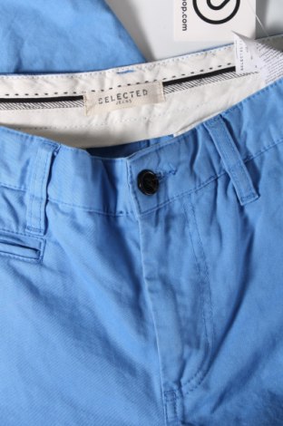 Pantaloni de bărbați Selected, Mărime M, Culoare Albastru, Preț 77,70 Lei