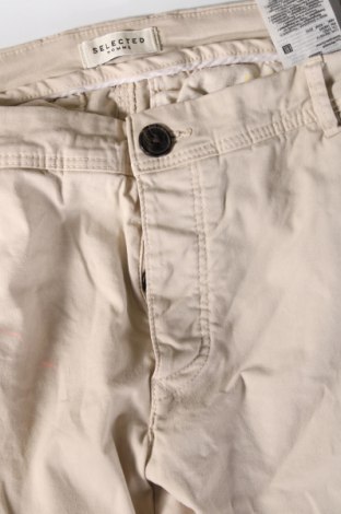 Мъжки панталон Selected Homme, Размер M, Цвят Екрю, Цена 26,30 лв.