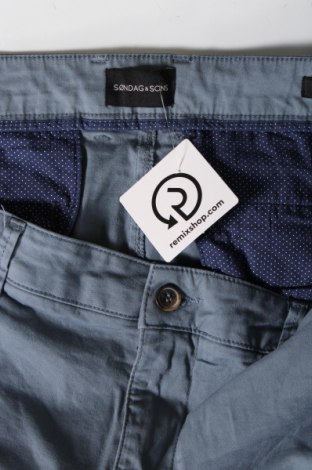 Pantaloni de bărbați Sondag & Sons, Mărime XL, Culoare Albastru, Preț 95,39 Lei