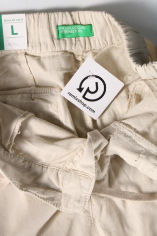 Ανδρικό παντελόνι United Colors Of Benetton, Μέγεθος L, Χρώμα Εκρού, Τιμή 19,18 €