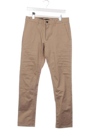 Мъжки панталон Zara Man, Размер S, Цвят Бежов, Цена 15,39 лв.
