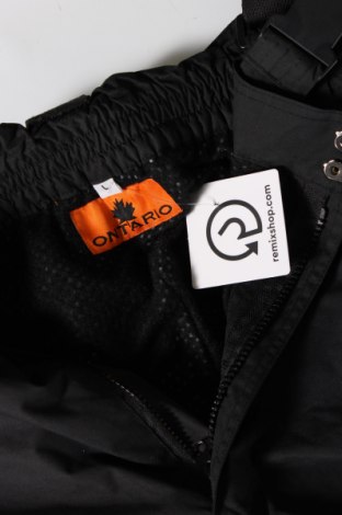 Pantaloni bărbătești pentru sporturi de iarnă Ontario, Mărime L, Culoare Negru, Preț 93,26 Lei
