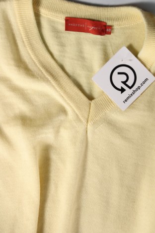 Ανδρικό πουλόβερ Andrews, Μέγεθος M, Χρώμα Κίτρινο, Τιμή 4,36 €