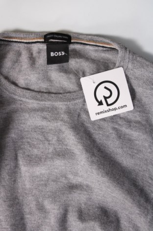 Ανδρικό πουλόβερ BOSS, Μέγεθος L, Χρώμα Γκρί, Τιμή 66,94 €