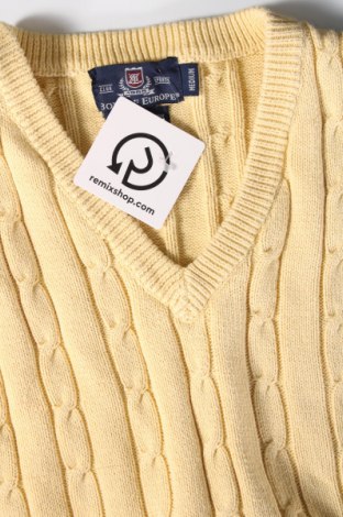 Мъжки пуловер Boys Of Europe, Размер M, Цвят Жълт, Цена 14,08 лв.