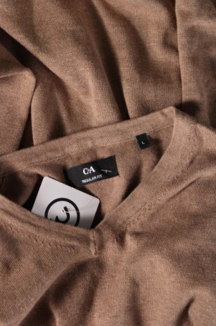 Мъжки пуловер C&A, Размер L, Цвят Кафяв, Цена 9,78 лв.