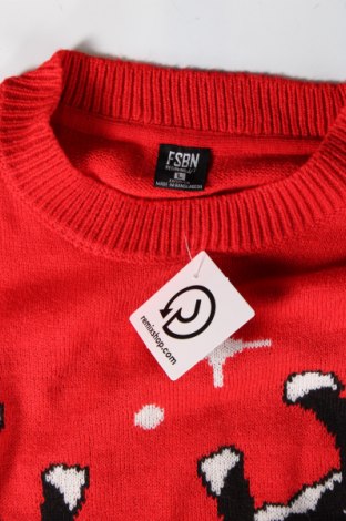 Ανδρικό πουλόβερ FSBN, Μέγεθος L, Χρώμα Κόκκινο, Τιμή 9,69 €