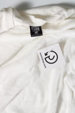 Ανδρικό πουλόβερ FSBN, Μέγεθος S, Χρώμα Λευκό, Τιμή 7,18 €