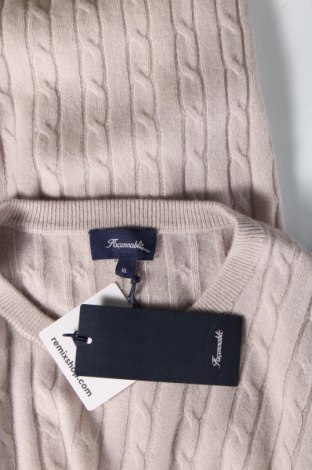 Męski sweter Faconnable, Rozmiar XL, Kolor Beżowy, Cena 677,03 zł