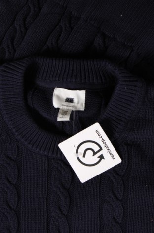 Мъжки пуловер H&M, Размер M, Цвят Син, Цена 15,66 лв.