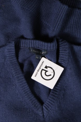 Ανδρικό πουλόβερ J.Hart & Bros., Μέγεθος M, Χρώμα Μπλέ, Τιμή 8,07 €